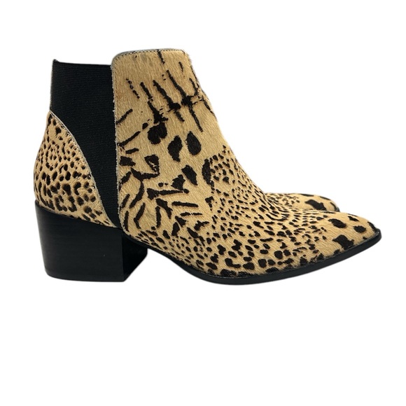 Chinese Laundry Faux Cow Hide Finn Ankle Bootie - Picture 4 of 8